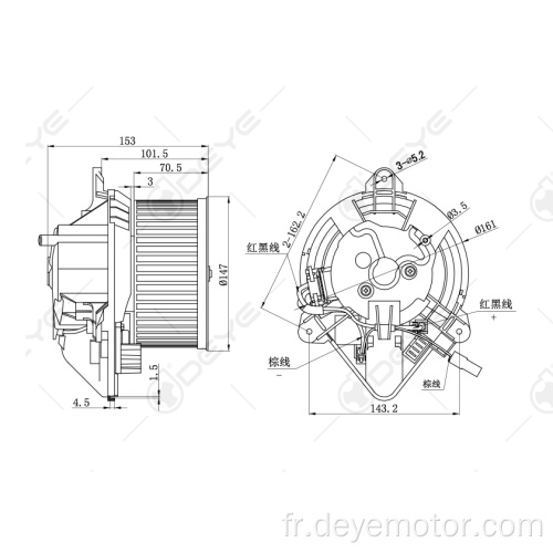 Motor de ventilateur de 12 volts de produits